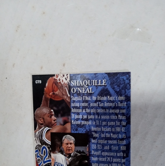 1994 UPPER DECK USA BASKETBALL CHALK TALK: SHAQUILLE O'NEAL #CT9 SHAQ HOLOGRAM - Picture 11 of 12